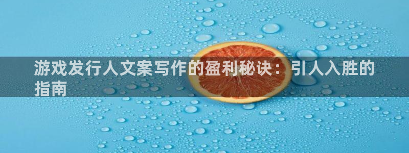 天辰平台登录注册账号：游戏发行人文案写作的盈利秘诀：引人入胜的
指南